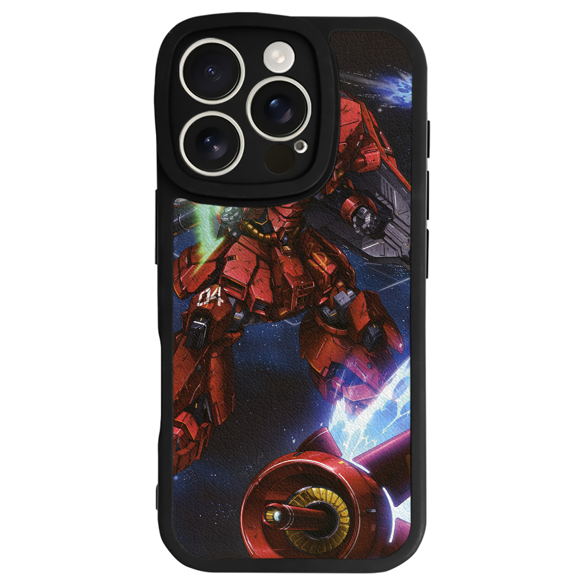 （画像用） 機動戦士ガンダム Mobile Suit Gundam 【iPhone 16シリーズ対応】シリコンスマホケース（レザー調） 材質：シリコン